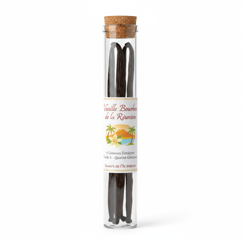 Bachet de vanille Bourbon-4 gousses
